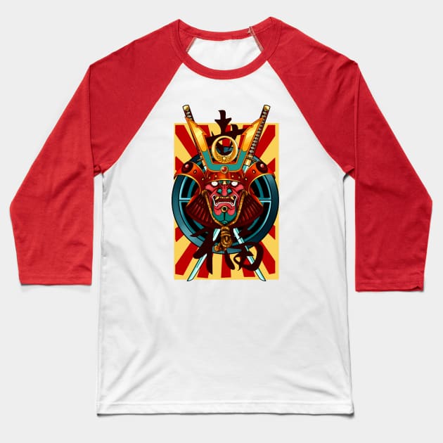 Samurai. Culture's Style Baseball T-Shirt by NewLionStudio